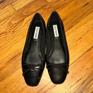 Steve Madden Hartford Black Ballet Flats Womens Shoes Size 8
